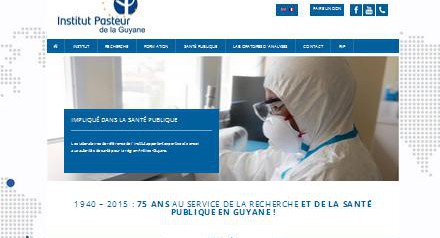 Nouveau site Internet pour l’Institut Pasteur de la Guyane